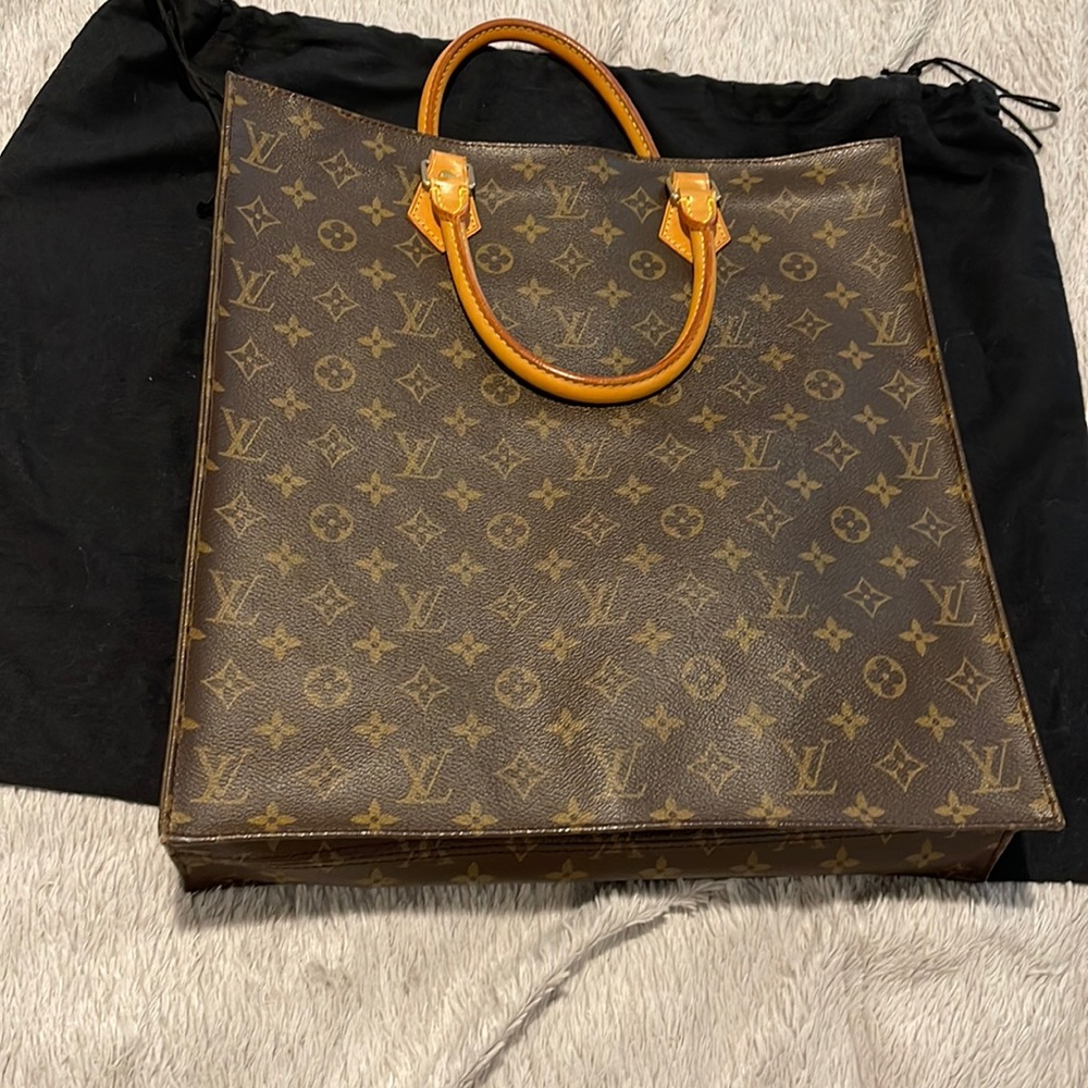 Louis Vuitton Vintage Monogram canvas sac plat tote